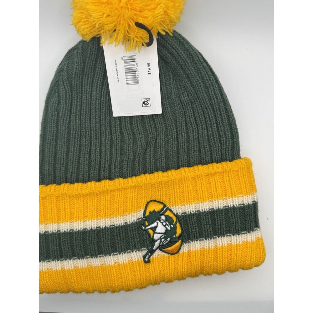 NWT Green Bay Packers Knit Beanie Pom Hat Logo